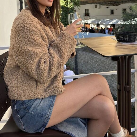 ZARA Z1975 ASYMMETRIC DENIM SKIRT - Picture 12 of 15